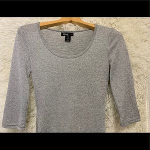 Grey dress with mid sleeves